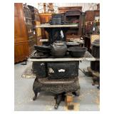 #432 Large Acorn Oven Indicator Stove - Cast Iron - one leg as is