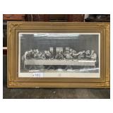 #441 Large Last Supper Framed Print