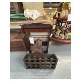 #450 Lot of 4 Victorian Bric Bracks & Shelf
