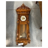 #443 Large Carved Walnut Renaissance Style Clock 