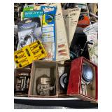 #1714 Box lot of Misc. Fishing Incl. Reels, lures, screws, etc.