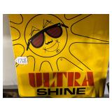 #1768 "Ultra Shine clear coat" sign