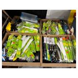 #1769-#1772 Choice on Deep Boxes of Fishing Line, Snelled Hooks, etc.