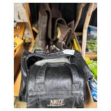 #1773 Fishing Tackle Bag with (2) Pairs of Size 11 Fishing Waders- 1 NIB