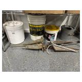 #1798 Boat Anchors, Fishing Pails, etc.