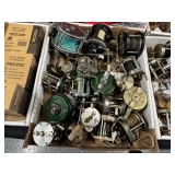 #1718 Choice Lot of vintage reels Inc. South Bend Bronson Shakespeare Walker, JC Higgins, etc.