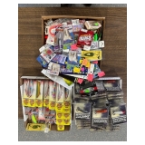 #1733 Choice on Fishing Lure and tackle Related shelf inc. NIP etc.