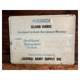 Leland Farms DeLaval Sign
