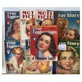 #62 Lot of vintage magazines signed by Zoe Mozert Including True Confession & True Story