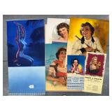#72 Lot of calendars and posters signed by Zoe Mozert