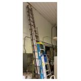 Lot #17 Group of Extension & Step Ladders- Werner