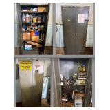 Lot #73 2 Metal ASE Storage Cabinets with Contents