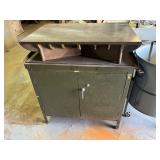 Lot #42 Surface Plate on Metal Storage Cabinet