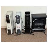 Lot #78 Group of 4 Indoor Electric Space Heaters