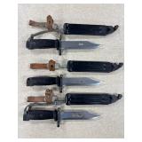 #1347 Misc. Military Related Lots incl. dummy grenades, various bayonetts,  sporting rifle magazines