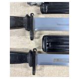 #1348 Misc. Military Related Lots incl. dummy grenades, various bayonetts,  sporting rifle magazines