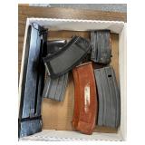 #1350 Misc. Military Related Lots incl. dummy grenades, various bayonetts,  sporting rifle magazines