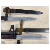 #1345 Misc. Military Related Lots incl. dummy grenades, various bayonetts,  sporting rifle magazines