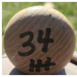 Detroit Tigers, Chet Lemon Game Baseball Bat- Autographed