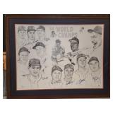 1968 Detroit Tigers Large Autographed Lithograph