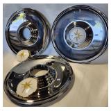 Lot 102:  3 Show Quality Wheelcovers for the 1956-1957 Lincoln Premieres.