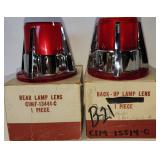 Lot 121A:  NOS TAILLAMP AND BACKUP ASSEMBLIES FOR THE 1960 LINCOLN CONTINENTAL MARK V.  
