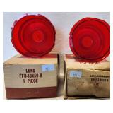 Lot 126: NOS RUBY RED LENSES IN ORIGINAL FOMOCO BOXES!