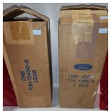 Lot 176: NOS Pair of Taillamp Assemblies for the 1956 Lincoln Premiere.  FOMOCO Part FDU-13450-A