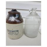 E.B. Gallagher & Co. Detroit Michigan Stoneware Pickle Crock w/ Lid (11”T,6.5”W)