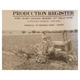 1937-1940 John Deere Tractor Production Register