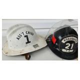 Fireman Helmets including Assistant Chief