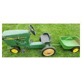 John Deere Peddle Tractor with Trailer