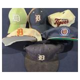 Assortment of Detroit Tigers Baseball Hats