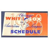1958 Chicago White Sox Baseball Schedule