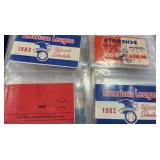 Binder Full of Vintage MLB Baseball Schedules