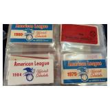 Binder Full of Vintage MLB Baseball Schedules