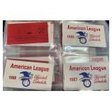 Binder Full of Vintage MLB Baseball Schedules