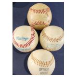 Vintage American League, etc. Baseballs