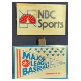 NBC Sports and ABC Media Badges