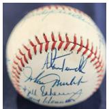 1985 Detroit Tigers Multi Signed Baseball w/ Lopez