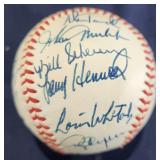1985 Detroit Tigers Multi Signed Baseball w/:pi Wjotaler