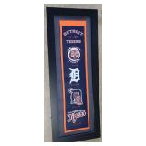 Framed Detroit Tigers Felt Banner