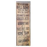 Large Baseball Canvas Decor