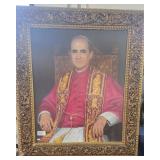 Pope John Paul Original Pastel Painting on Canvas