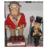 Mechanical Monkey & Barware Statue