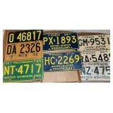 Collection of Vintage Michigan License Plates