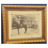 19th Century Horse, Child & Buggy Photograph