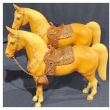 Vintage Breyer Glossy Palomino Western Pony Horse
