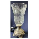 Etched Glass Electrified Lamp