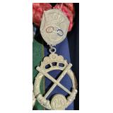 Vintage Odd Fellows Necklace Medallion- Fraternal Organization